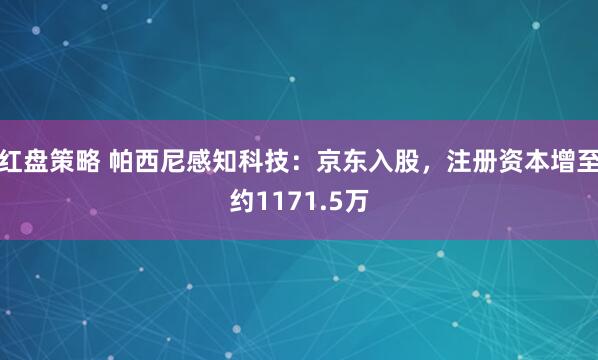红盘策略 帕西尼感知科技：京东入股，注册资本增至约1171.5万